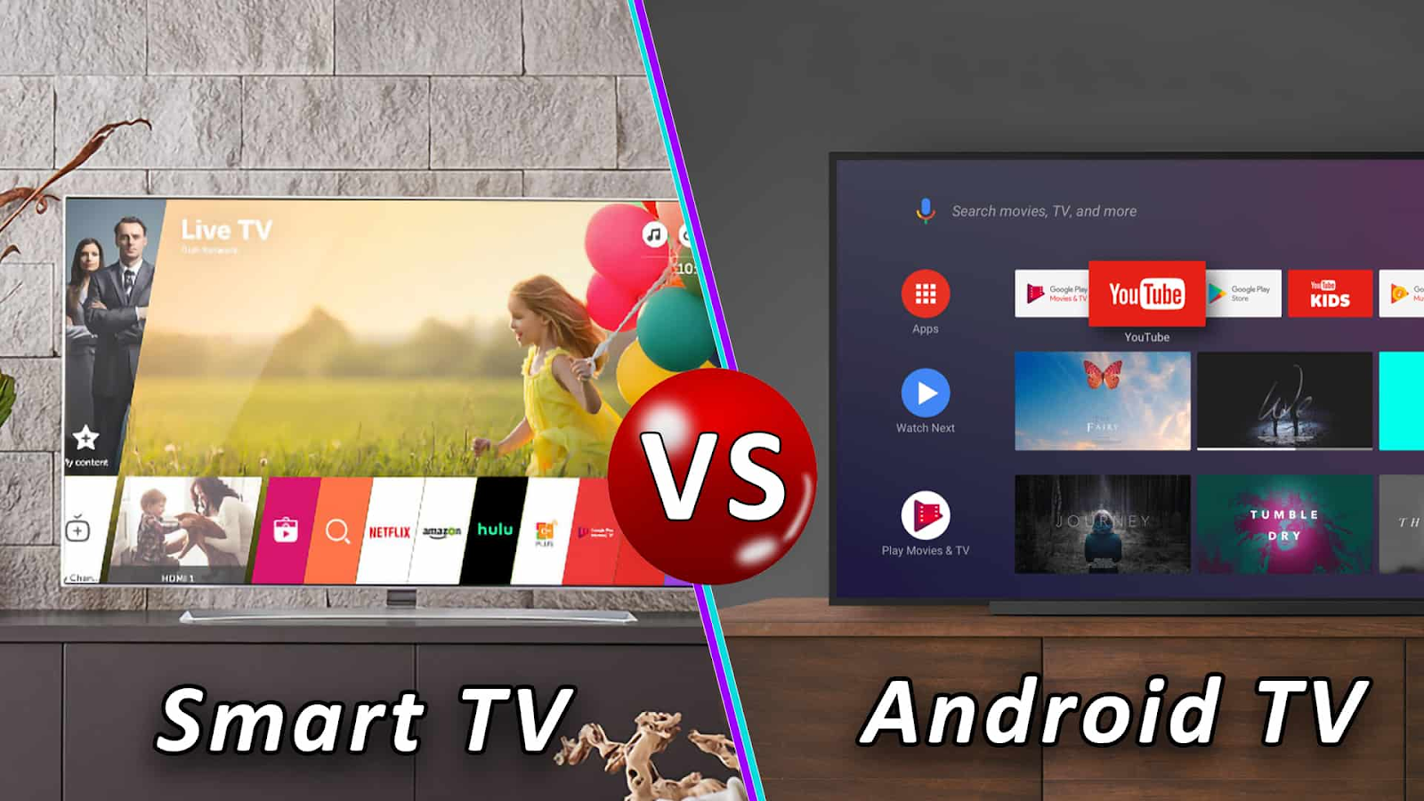 What is the difference between smart TVs and regular TVs?